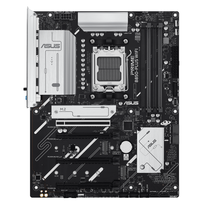 PRIME B850-PLUS WIFI – bundkort set forfra