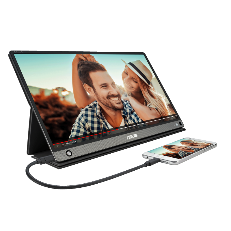 ASUS ZenScreen Go MB16AHP – 15,6 tommer, Full HD – skærm set forfra