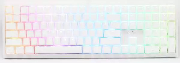 Ducky Zero - White  - Cherry Speed Silver - RGB - Trådløs Ducky