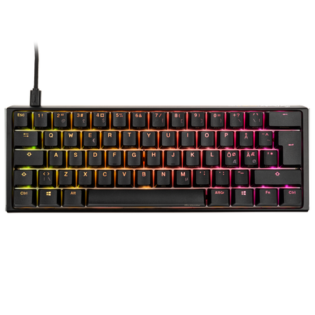 Ducky One 3 - Klassisk Sort / Hvid Nordic - Mini 60% - Gateron Baby Kangaroo - RGB Ducky