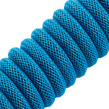 CableMod Classic Coiled Keyboard Cable Micro USB to USB Type A, Spectrum Blue - 150cm