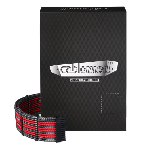 CableMod C-Series PRO ModMesh Kabelset für Corsair AXi/HXi/RM (Gelbes Etikett) – Carbon/Rot