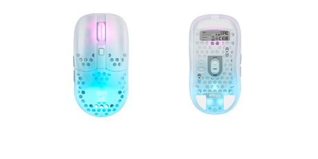 Xtrfy MZ1 Wireless RGB Rail Gaming Mouse, White Transparent Xtrfy