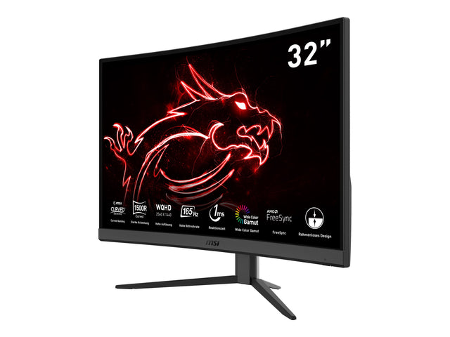 MSI Optix G32CQ4 31.5" 2560 x 1440 HDMI DisplayPort 165Hz MSI