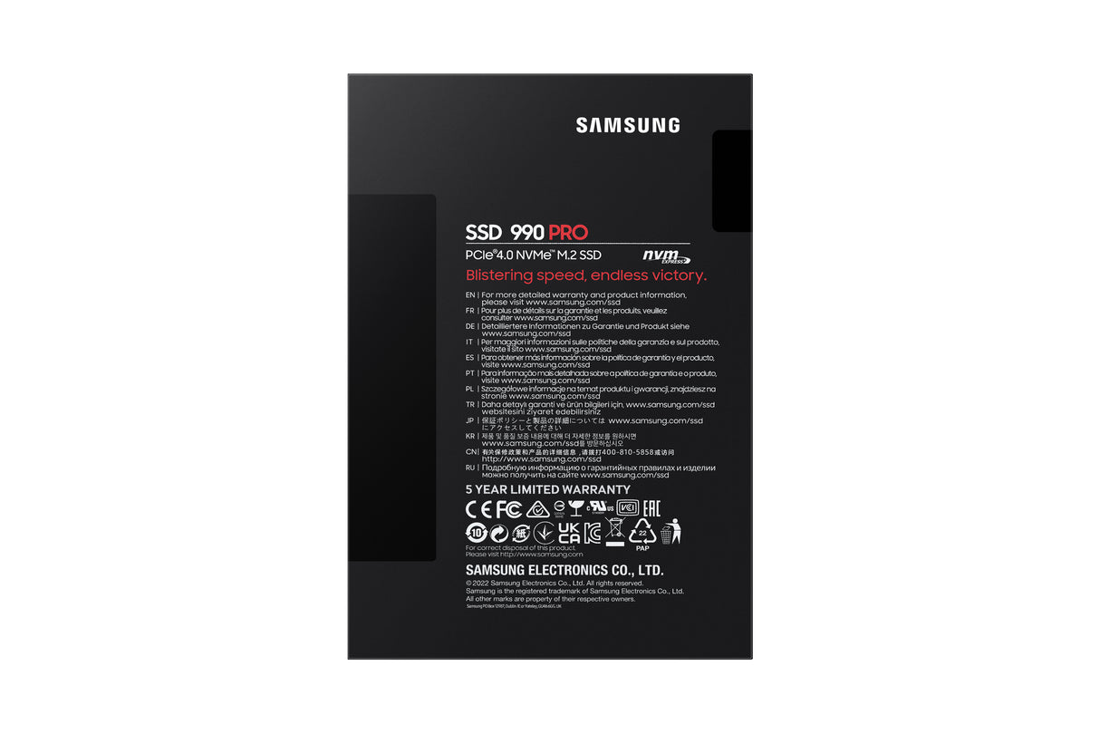 Samsung 990 PRO Solid-State-Laufwerk MZ-V9P2T0BW 2 TB M.2 PCI Express 4.0 x4 (NVMe)