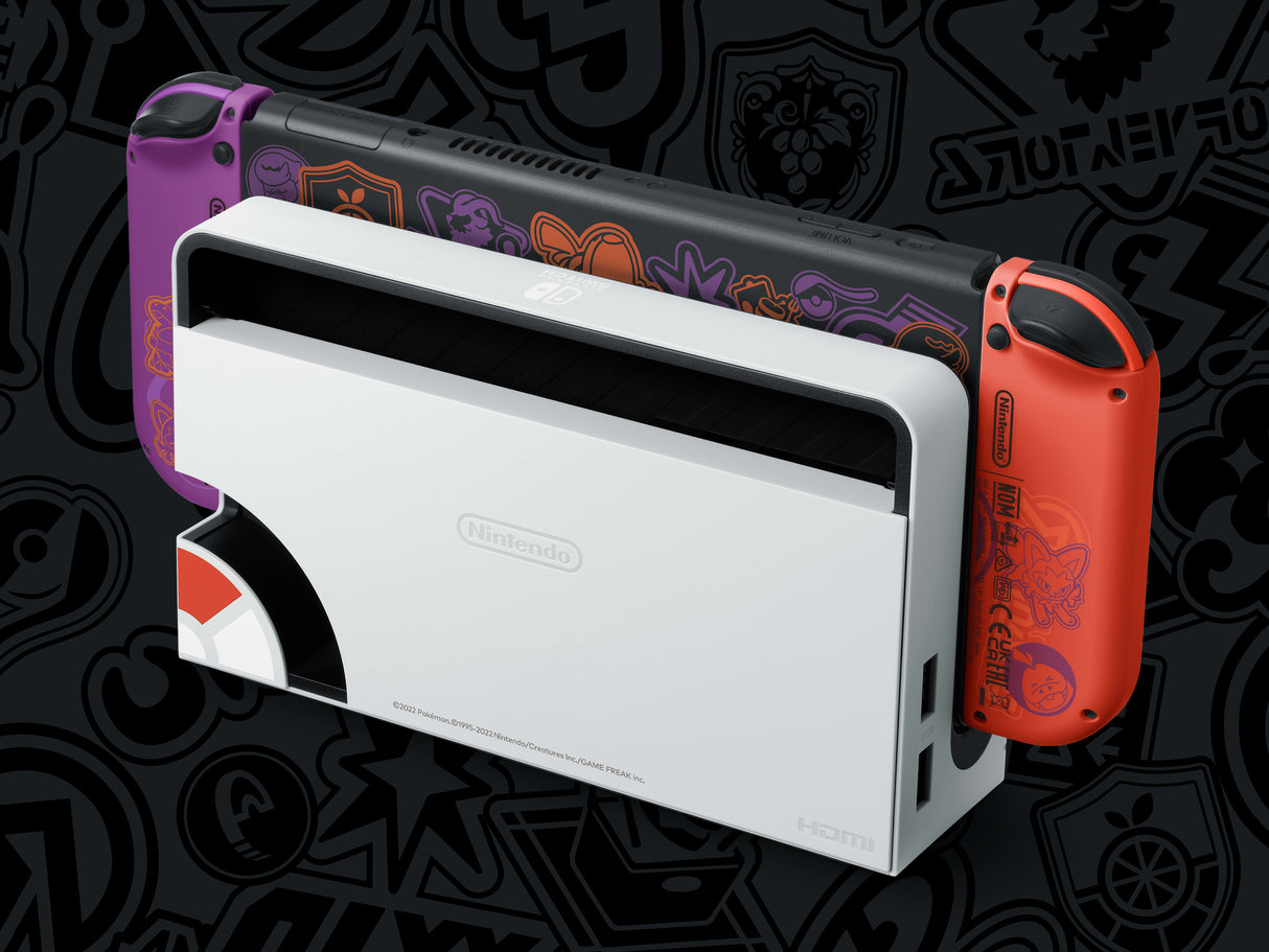 Nintendo Switch OLED Pokemon Crimson &amp; Purple Edition