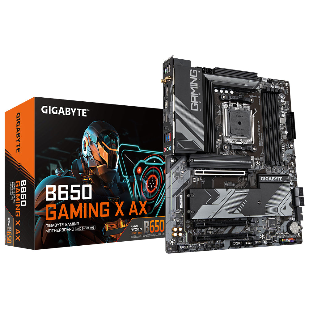 GIGABYTE B650 GAMING X AX Motherboard – AMD B650 – AMD AM5-Sockel – DDR5 RAM – ATX