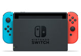 Nintendo Switch-Konsole mit neonrotem und neonblauem Joy-Con (aktualisierte Version)