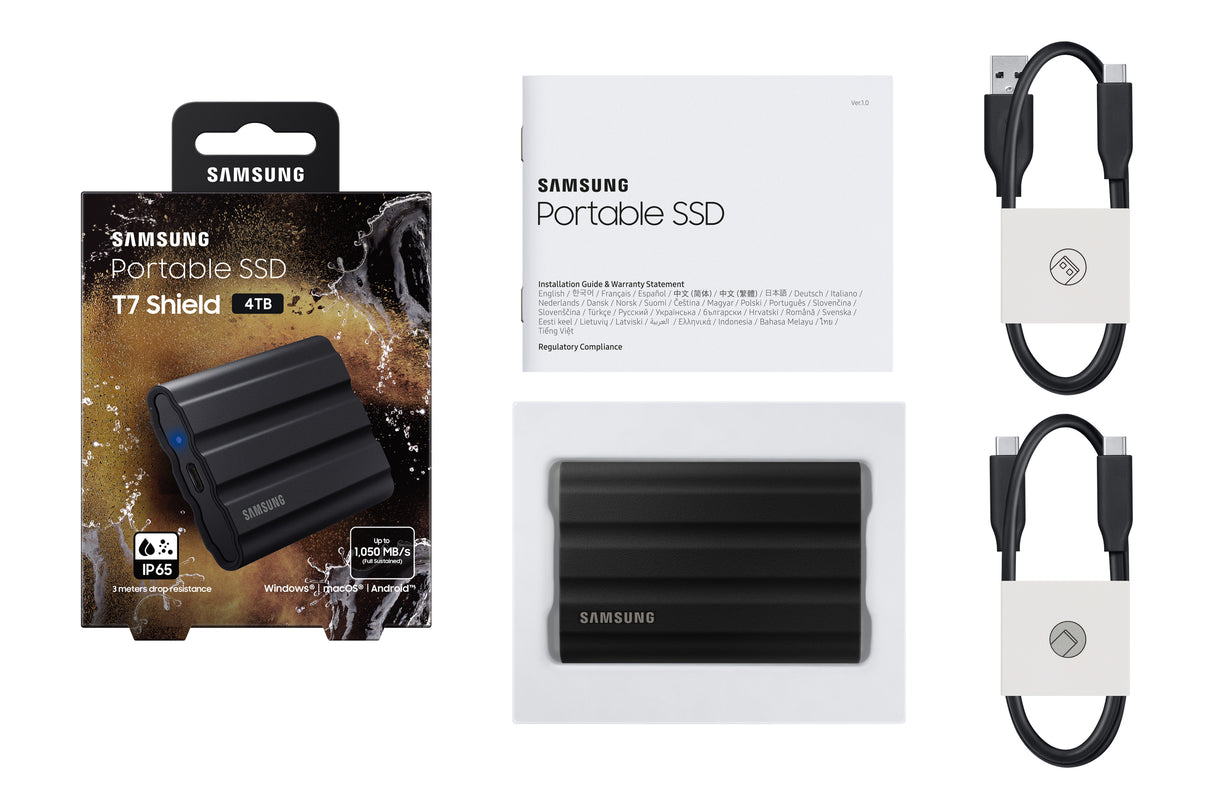 Samsung T7 Shield Solid State Drive MU-PE4T0S 4 TB USB 3.2 Gen 2