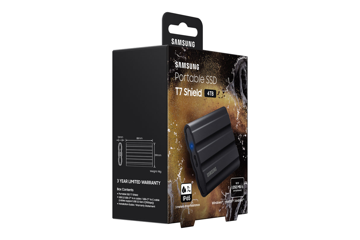 Samsung T7 Shield Solid State Drive MU-PE4T0S 4 TB USB 3.2 Gen 2