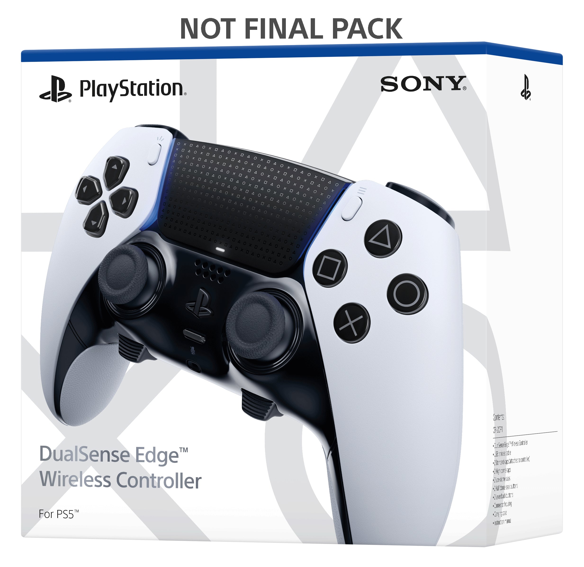 Sony DualSense Edge Gamepad Sony PlayStation 5 Schwarz Weiß