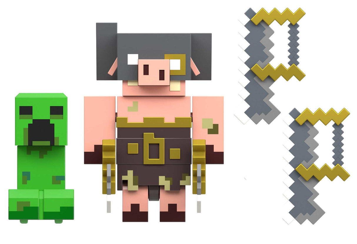 Minecraft - Legends Creeper vs Piglin Bruiser