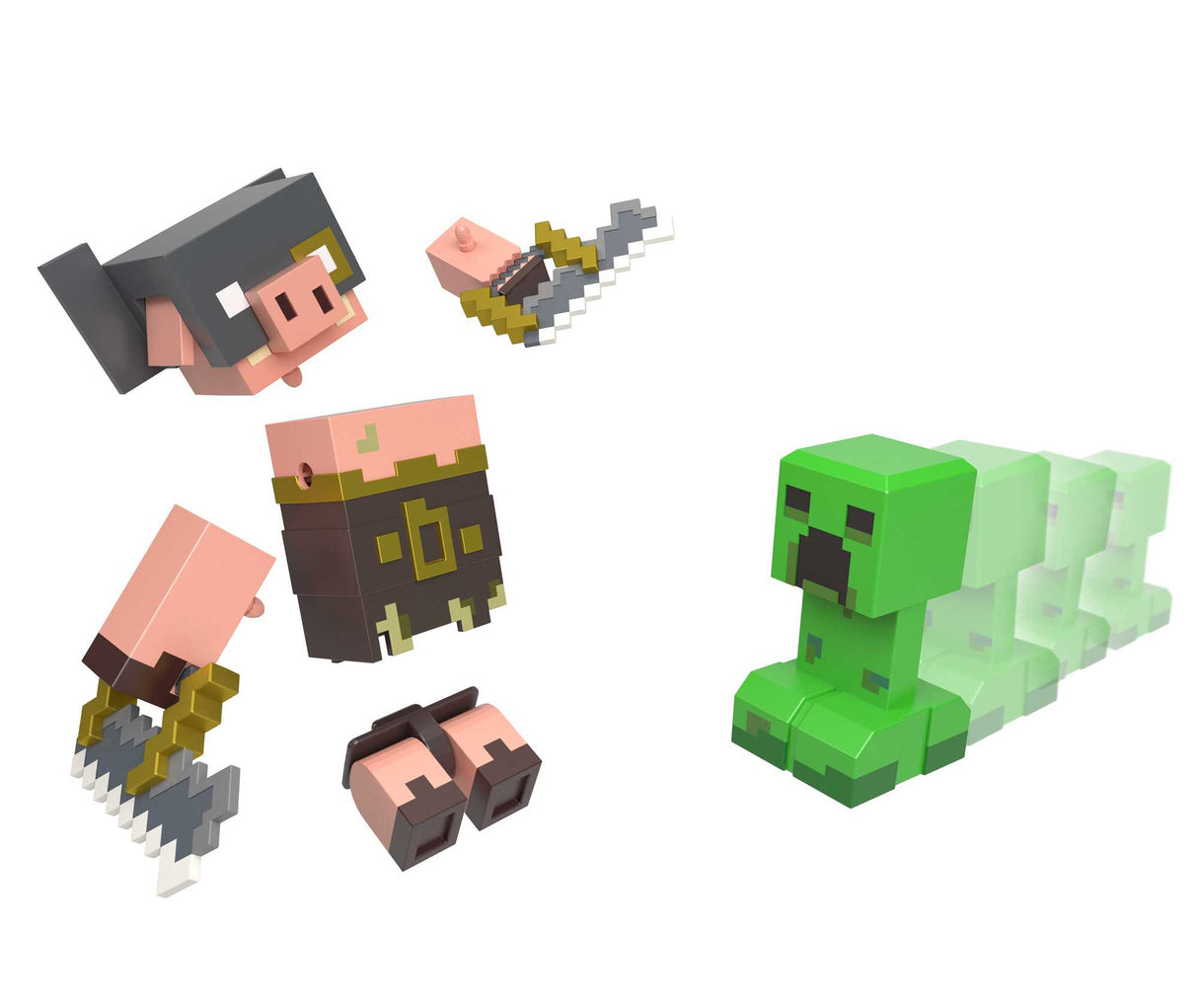 Minecraft - Legends Creeper vs Piglin Bruiser