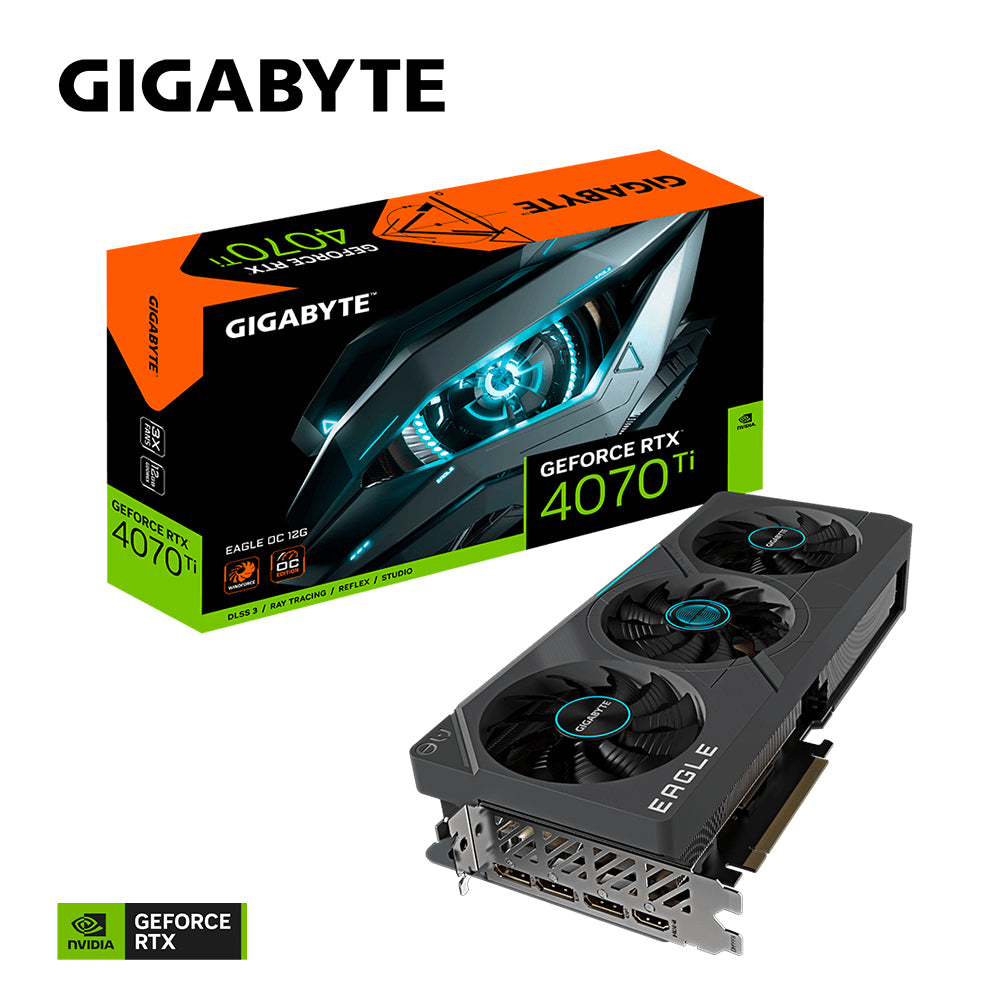 GIGABYTE GeForce RTX 4070 Ti EAGLE OC – 12 GB GDDR6X RAM – Grafikkarte