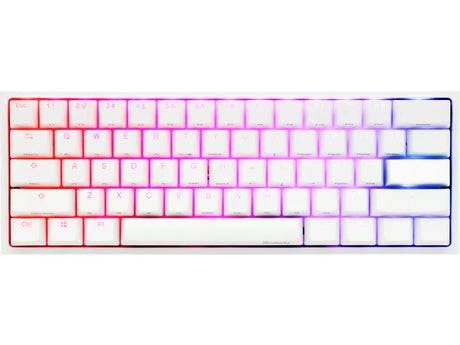 Ducky - One 2 Mini White 2020 Cherry Red RGB Ducky