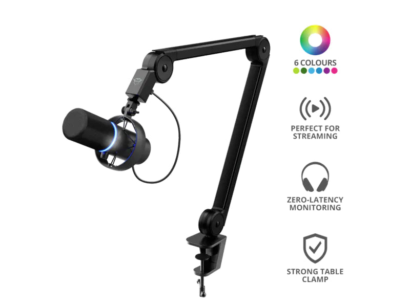 Trust GXT 255+ Onyx Professionel Mikrofon Med Arm Trust