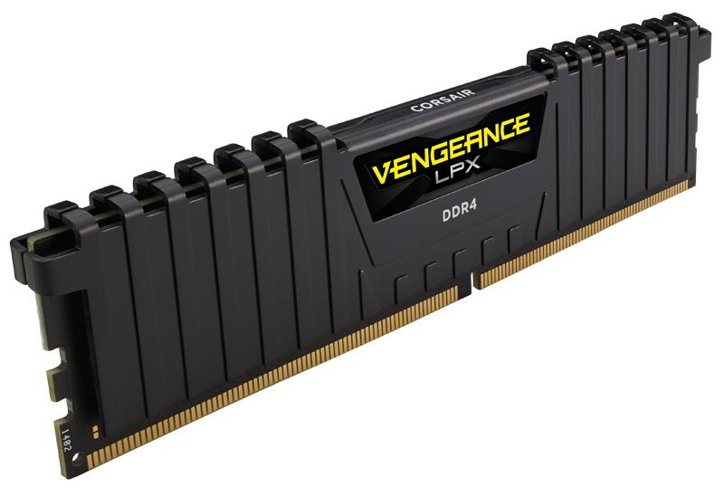 Corsair 16GB (2 x 8 GB) DDR4 3200MHz CL16 Vengeance LPX Sort Corsair