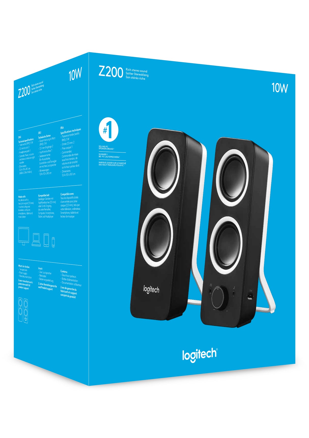 Logitech Z200 Lautsprecher Schwarz