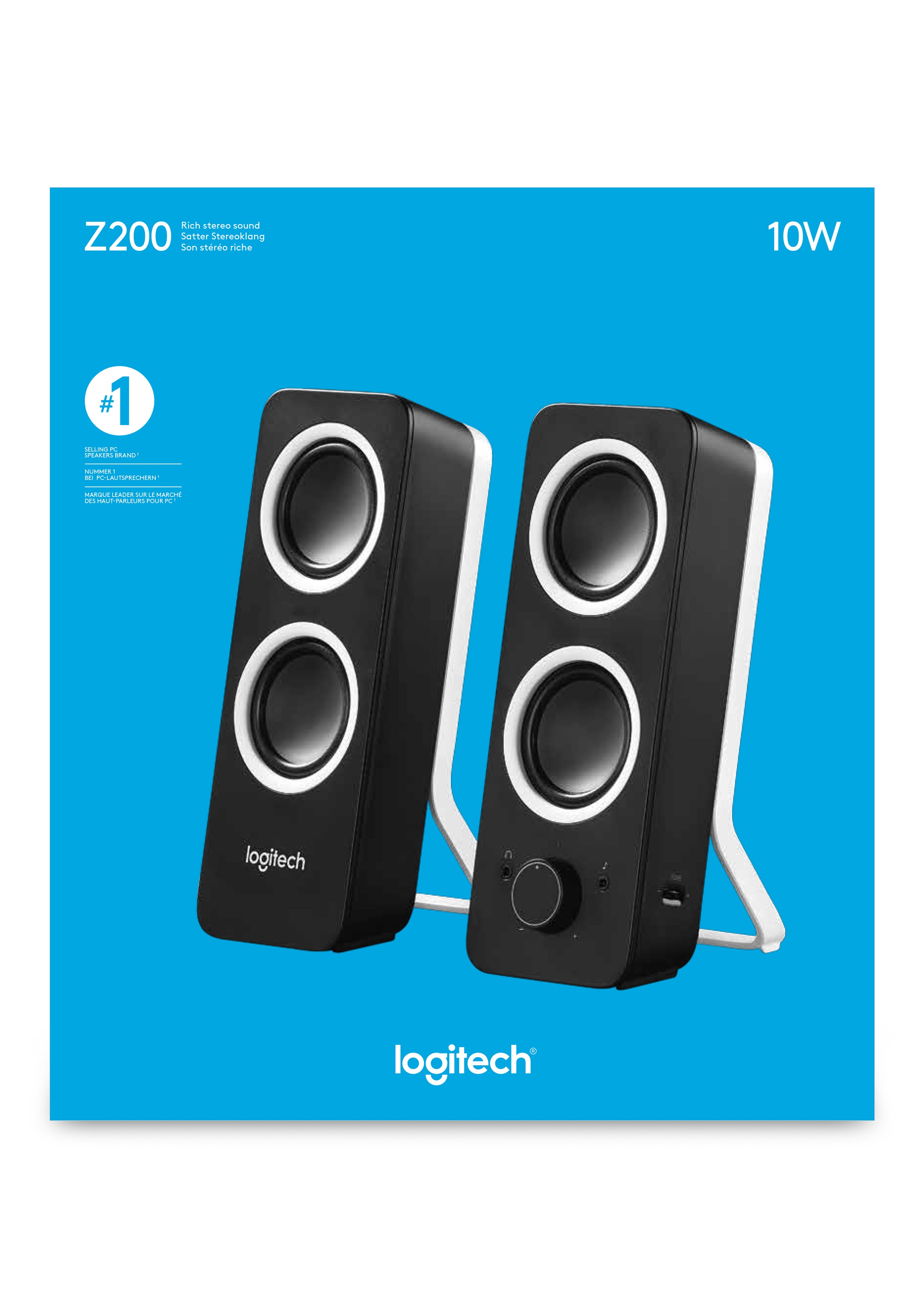 Logitech Z200 Lautsprecher Schwarz