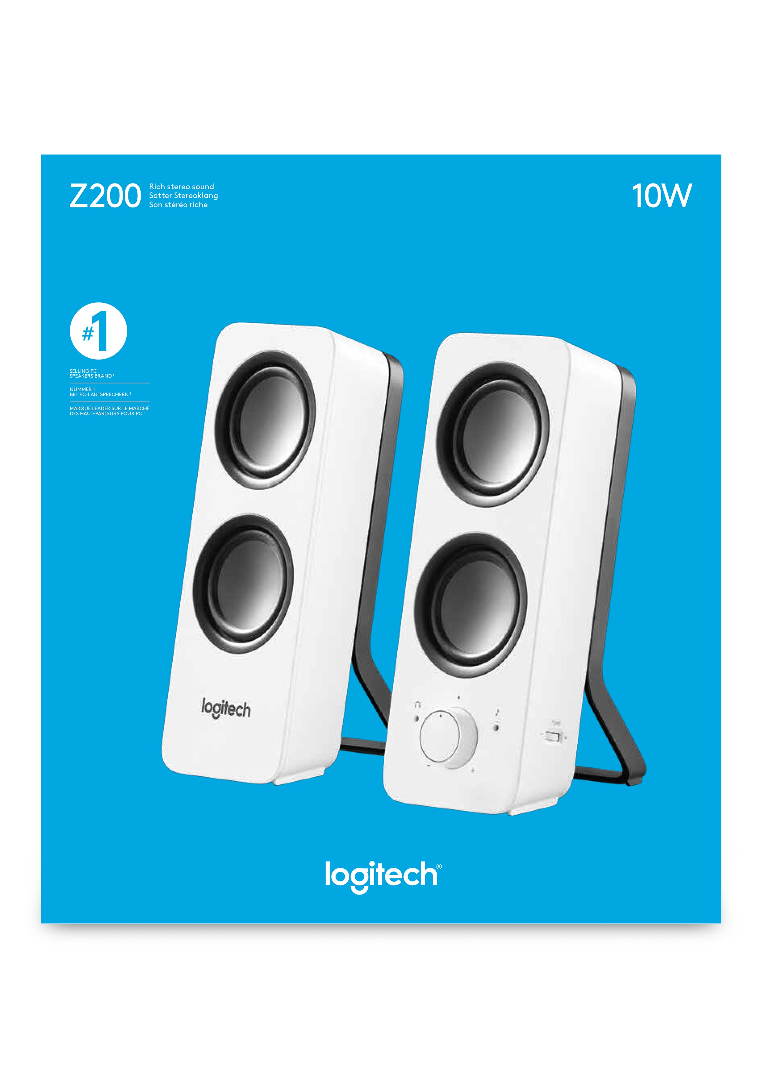 Logitech Z200 Lautsprecher Weiß