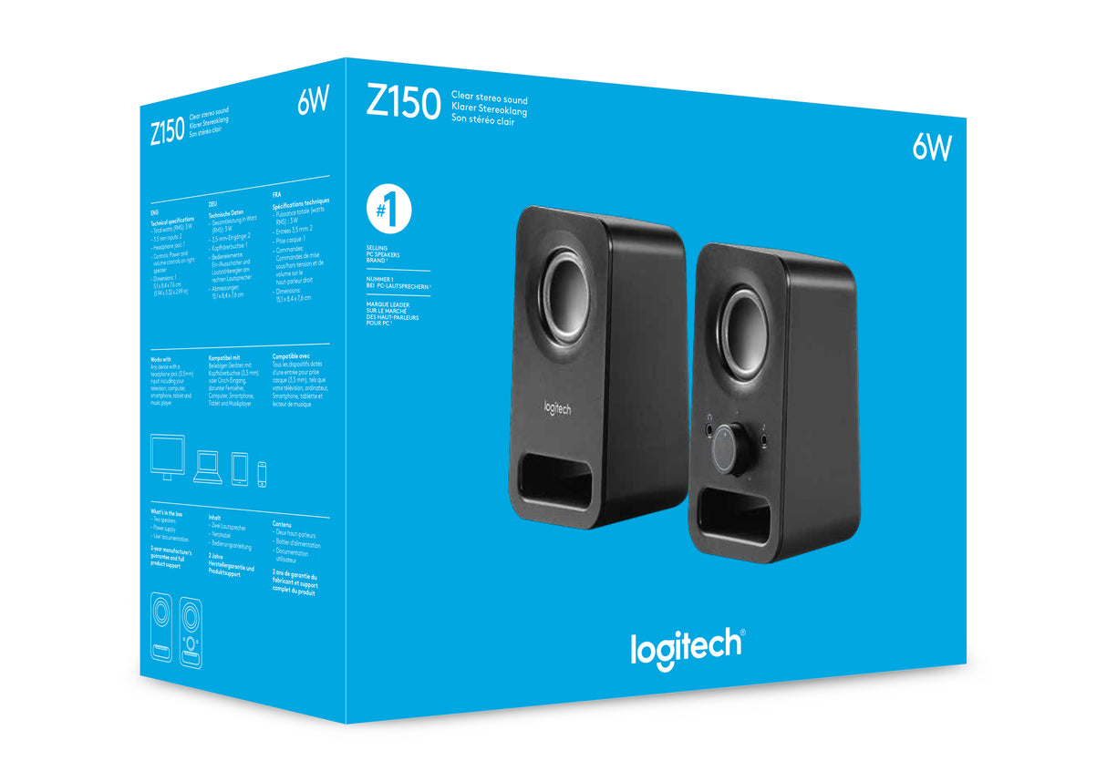 Logitech Z150 Lautsprecher Schwarz