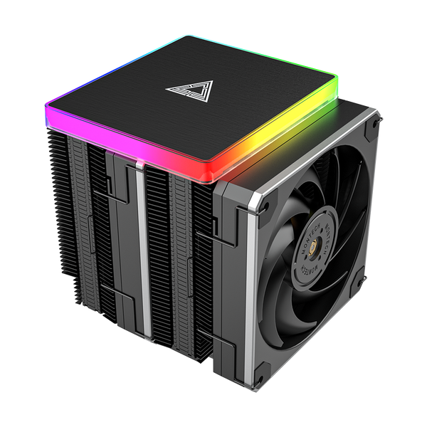 Montech Metal DT24 Premium – CPU-Kühler, obere ARGB-Abdeckung, 2x 120-mm-PWM-Lüfter, LGA1700 + AM5-Unterstützung, 270 W TDP