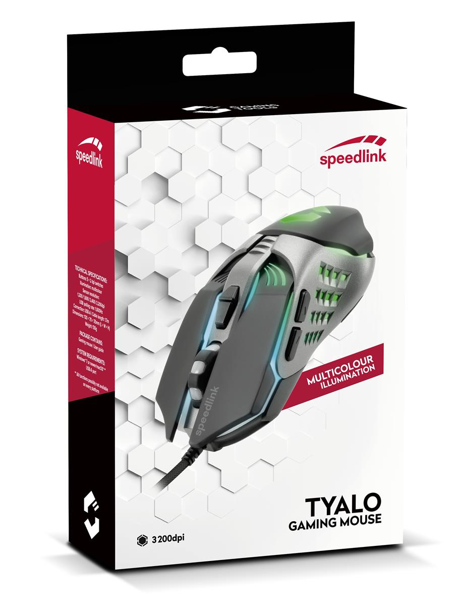 SpeedLink Tyalo Gaming-Maus / Schwarz