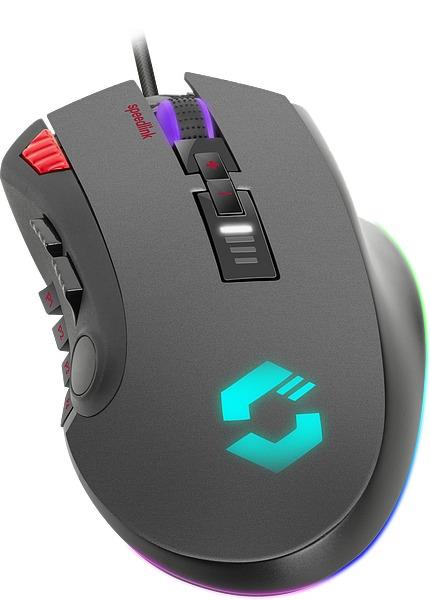 SpeedLink – Tarios RGB-Gaming-Maus / Schwarz