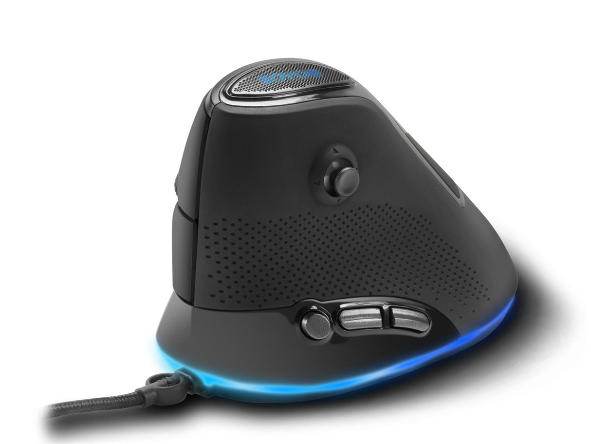 SpeedLink SOVOS Vertikale RGB-Gaming-Maus, schwarz