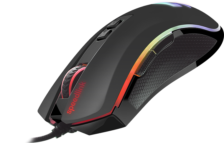 SpeedLink ORIOS RGB Gaming-Maus / Schwarz