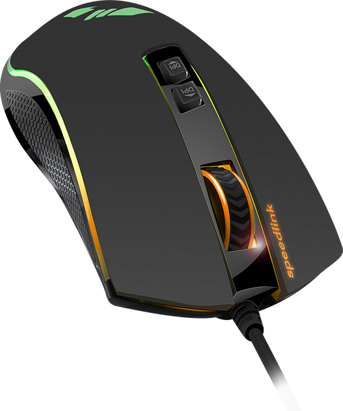 SpeedLink ORIOS RGB Gaming-Maus / Schwarz