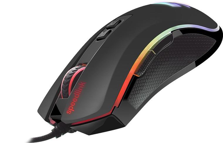 SpeedLink Orios RGB-Gaming-Maus / Schwarz