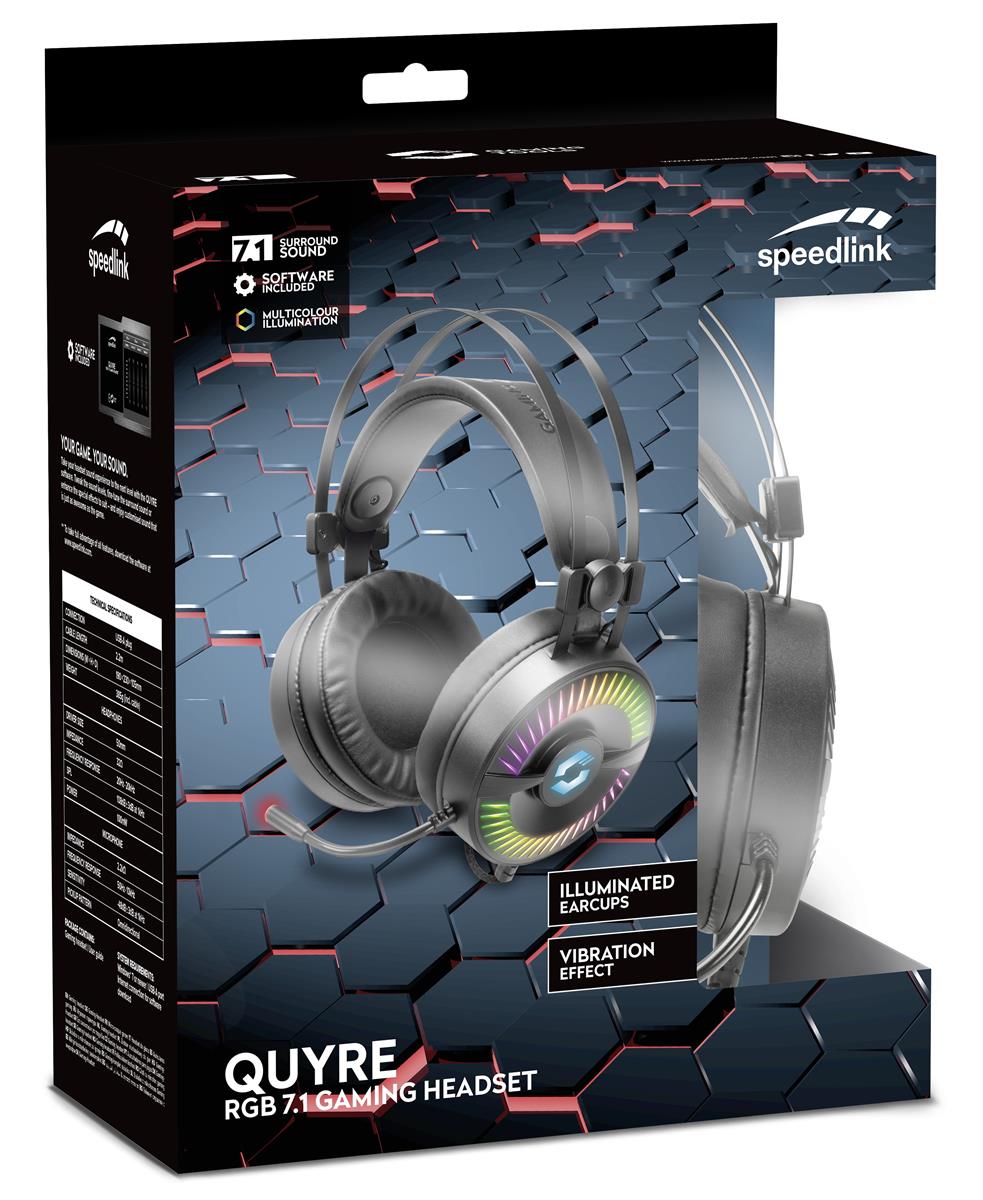 SpeedLink - QUYRE RGB 7.1 Gaming-Headset, schwarz