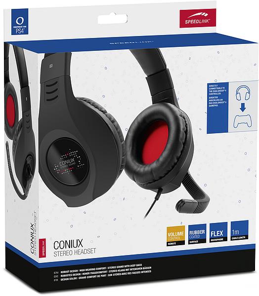 SpeedLink – CONIUX Stereo-Headset – für PC/PS5/PS4/Xbox SeriesX/S/Switch, schwarz