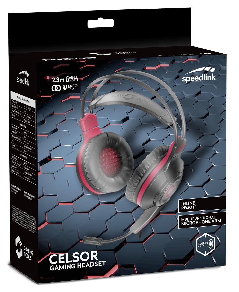 SpeedLink CELSOR Gaming Headset, schwarz