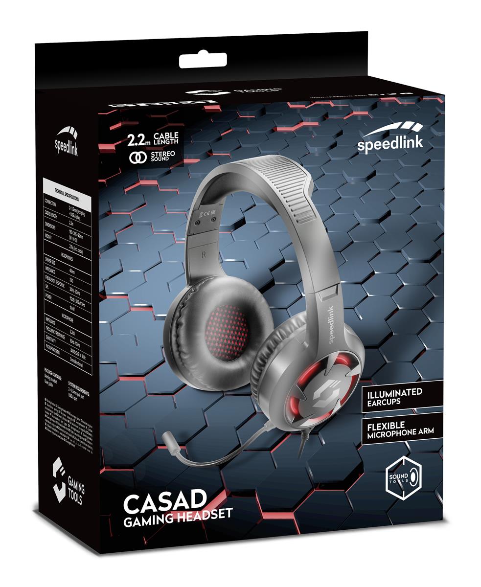 SpeedLink - CASAD Gaming Headset, schwarz