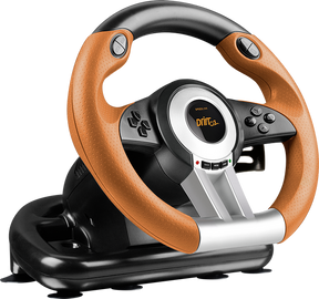 SpeedLink Drift O.Z. Racing Wheel - PC - Sort/Orange Speedlink