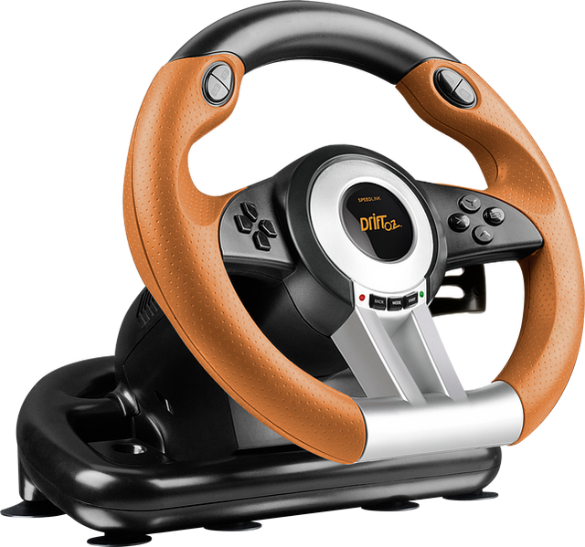 SpeedLink Drift O.Z. Racing Wheel - PC - Sort/Orange Speedlink