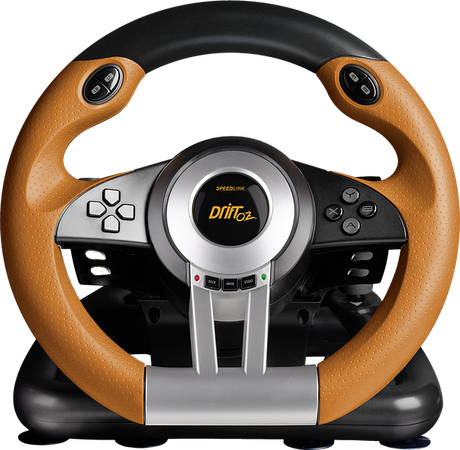 SpeedLink Drift O.Z. Racing Wheel - PC - Sort/Orange Speedlink