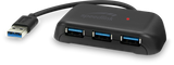 SpeedLink SNAPPY EVO USB-Hub, 4-Port, USB 3.0, Passiv, schwarz