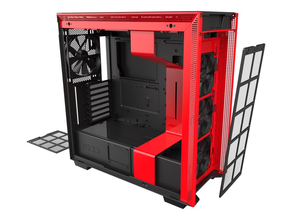 NZXT H series H710 Tårn Udvidet ATX Sort Rød NZXT