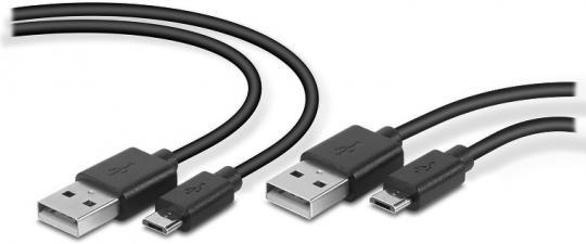 SpeedLink STREAM Play &amp; Charge USB-Kabelset – für PS4, schwarz