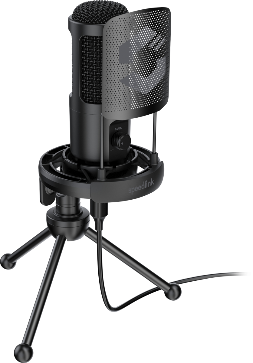 SpeedLink AUDIS PRO Streaming-Mikrofon, schwarz