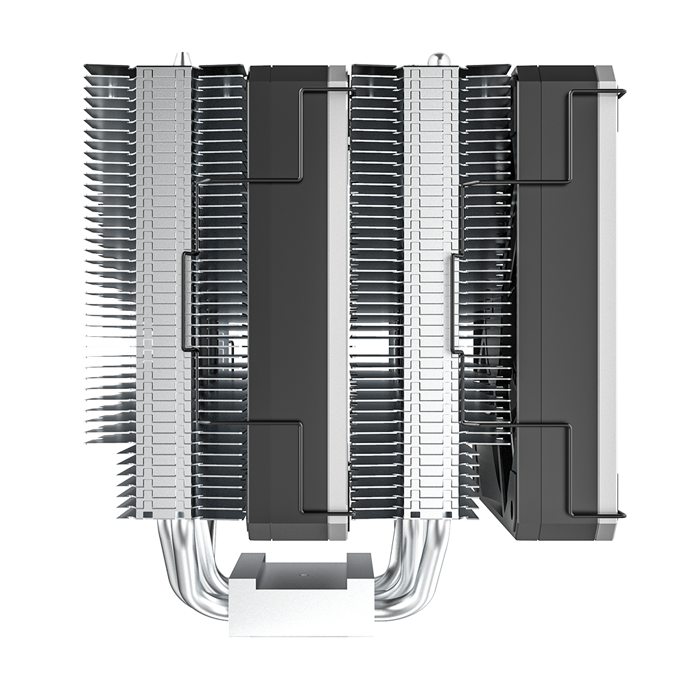 Montech Metal DT24 Base – CPU-Kühler, 2x 120-mm-PWM-Lüfter, LGA1700 + AM5-Unterstützung, 270 W TDP