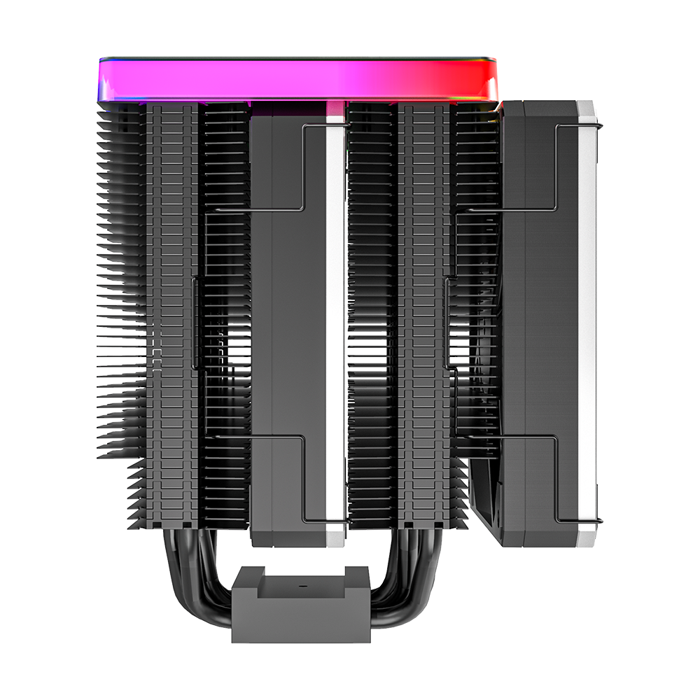 Montech Metal DT24 Premium – CPU-Kühler, obere ARGB-Abdeckung, 2x 120-mm-PWM-Lüfter, LGA1700 + AM5-Unterstützung, 270 W TDP