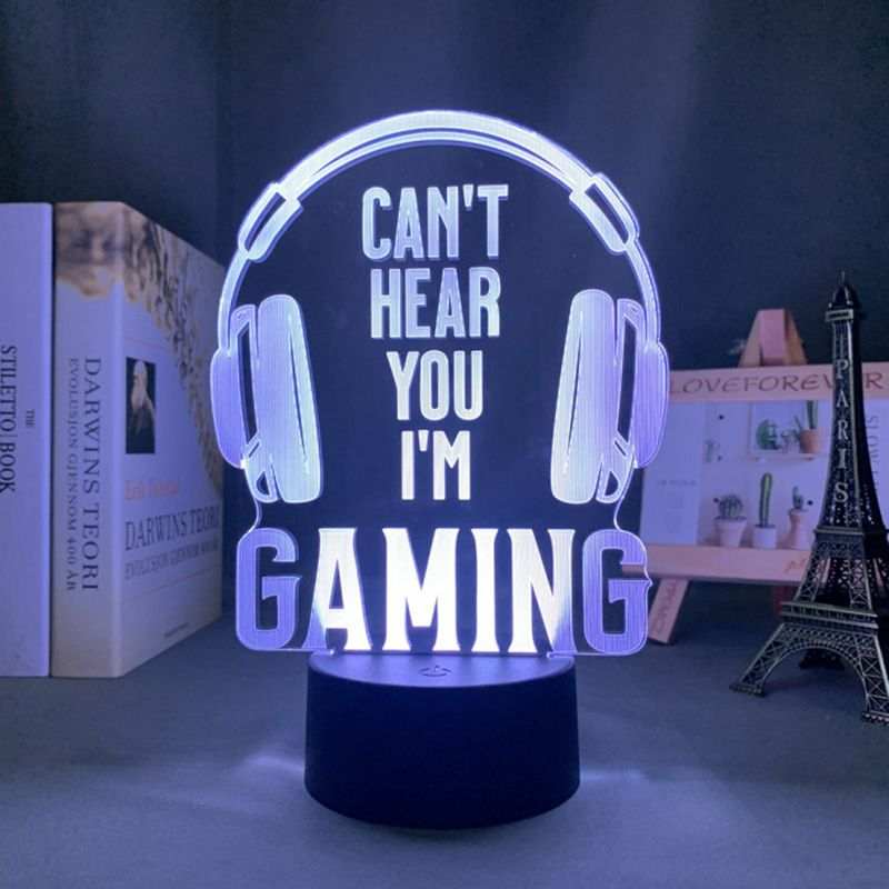 Geekd Gaming 3D-Lampe – ich kann dich nicht hören