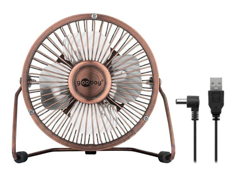 goobay Køleventilator Bord Sort Brun Sølv Goobay