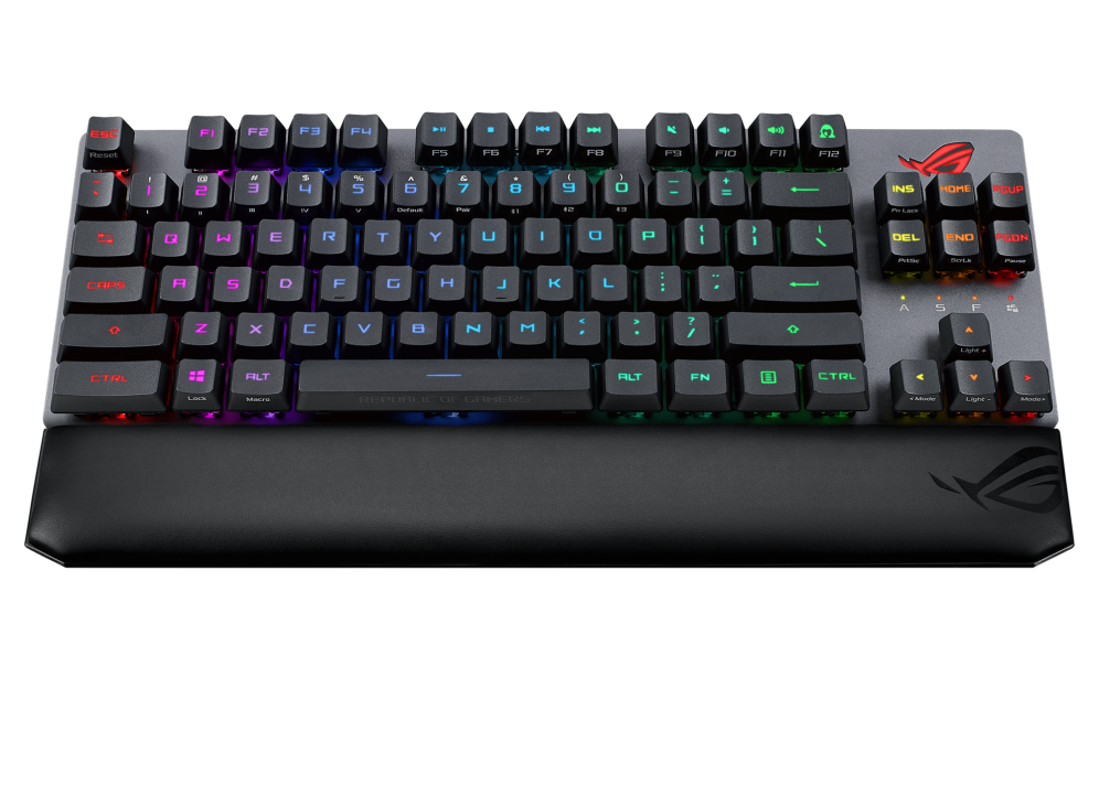 ASUS ROG Strix Scope RX TKL Deluxe kabellose Gaming-Tastatur (RX optische mechanische Schalter) 