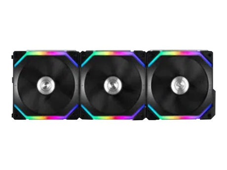 Lian Li UNI FAN SL120 RGB PWM Fans, 3 Pack, Sort - 120 mm Lian Li