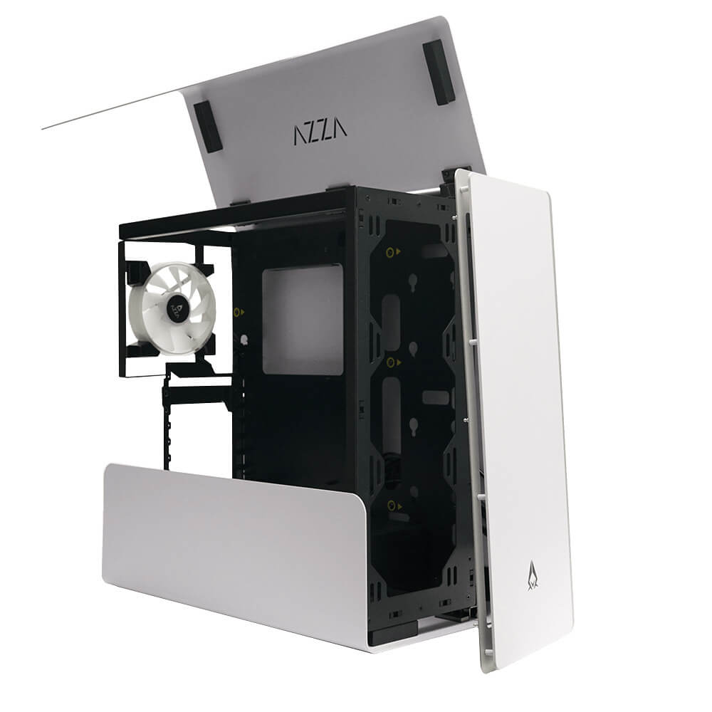 AZZA Cast 808 Mid-Tower Kabinet Hvid AZZA